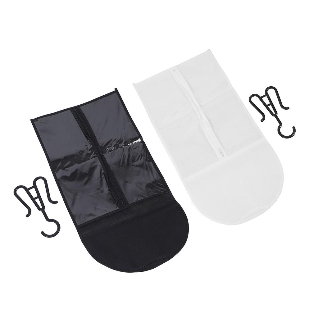 5 Set Hair Extension Holder Bag Anti Dust Water Proof Hair Extension Holder Transparent PVC Soft Non