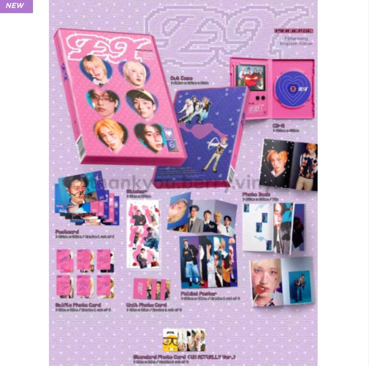 [Preorder] P1Harmony CD Regular 1st Album EX (US Edition, Pink Case Version)