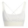 Adidas Simple Solid Color Cross Strap Sports Bra Women Underwear White HC7915