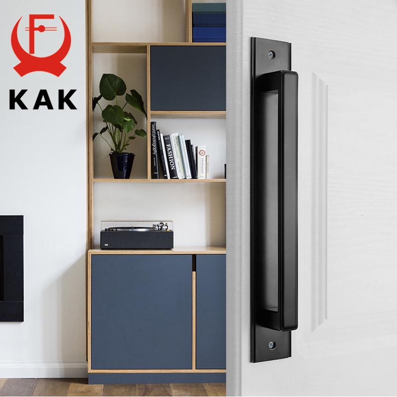 KAK Aluminiumlegierung Schwarze Türgriffe für Innentüren Schlafzimmer Küchentürgriffe Möbelgriff Türbeschläge