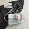1Pc High Value Temperament Simple Backpack  Spring New Fashion Student Commuting Crossbody Portable Small Square Bag