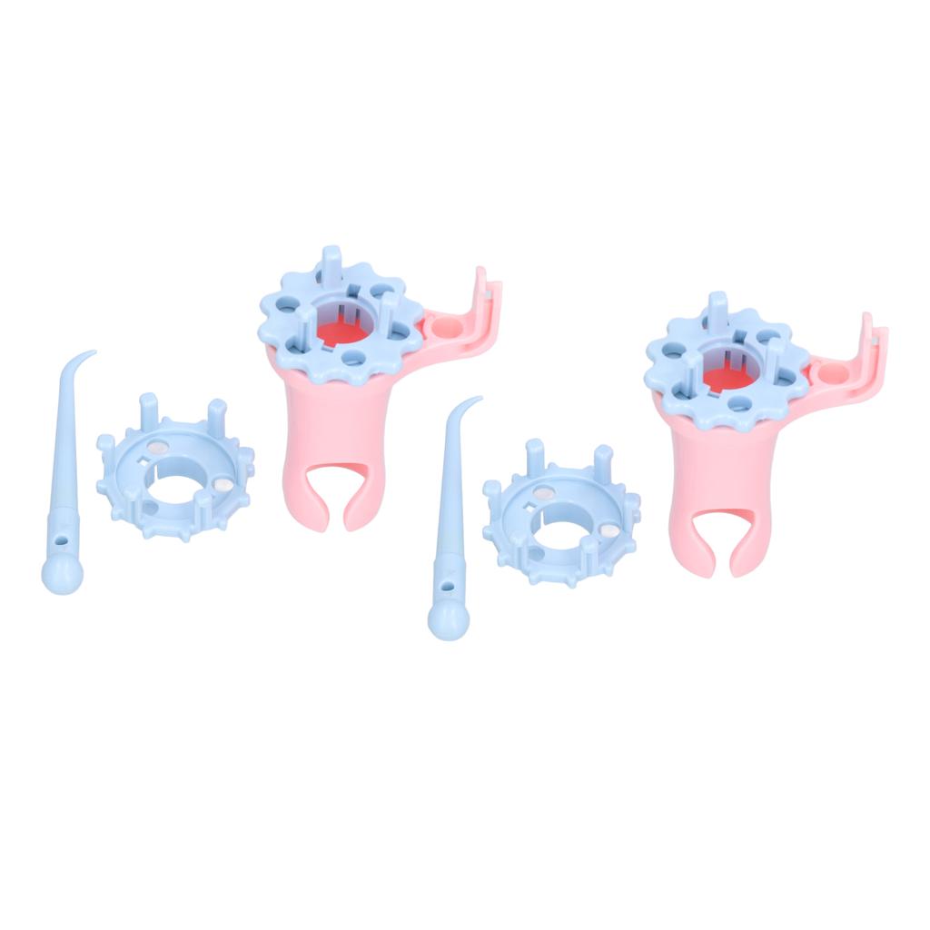 2Pcs Knit Spool Loom Set Double Head Easy To Use Exquisite Shell Knitting Yarn Wool Rope Hook for