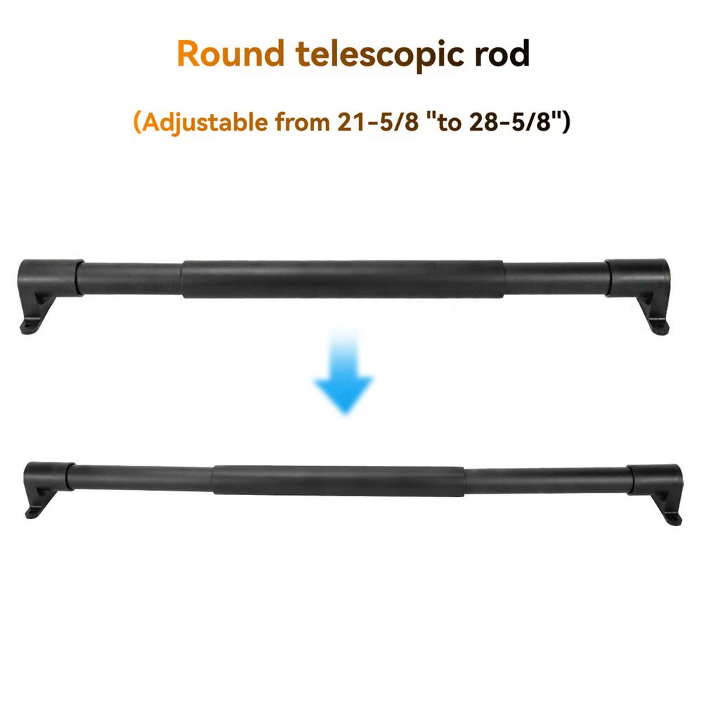 RV Screen Door Handle – Durable Metal and Plastic Crossbar Adjustable – Universal Trailer Screen Door Protection Accessory – Fits Widths from 21.5“