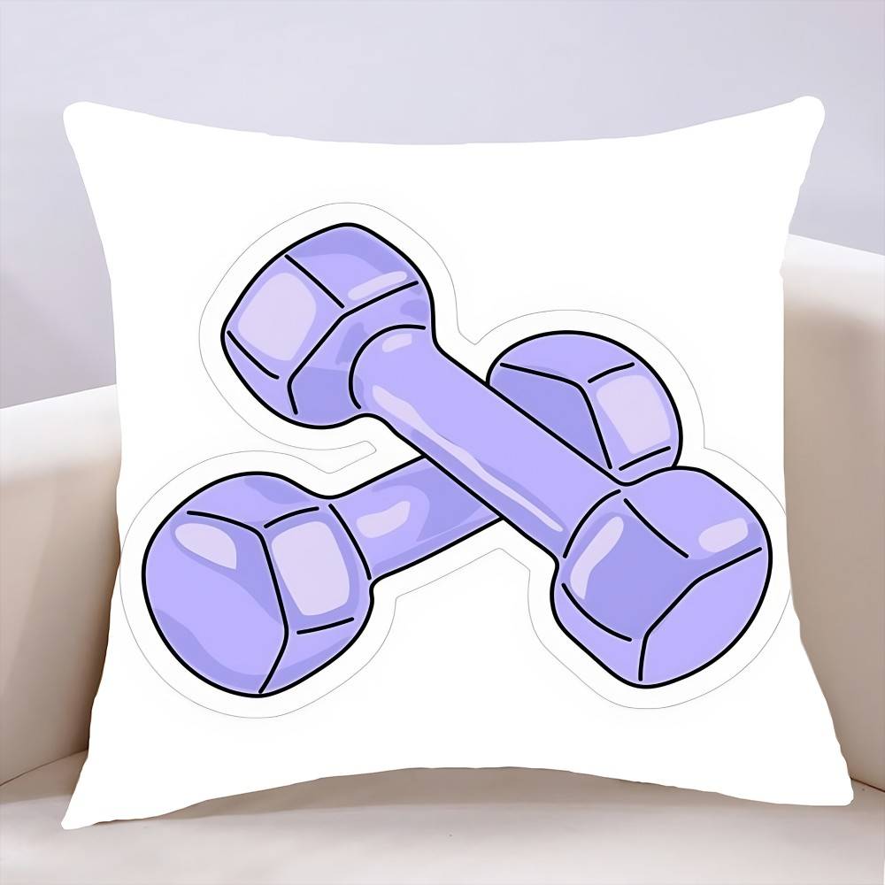 EatSleepTrainRepeat FitnessMotivational Quotes PillowCase Polyester Pillowcase Decorative Sofa Cushion Pillowcase Home Decor
