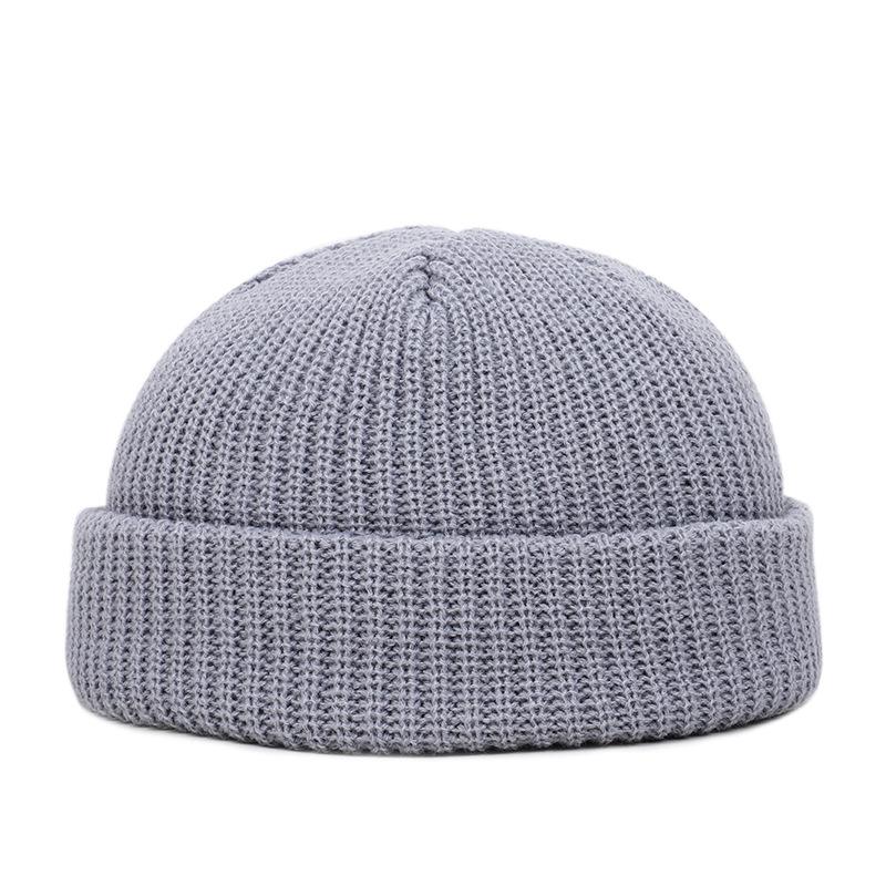 New Winter Solid Color Ski Knitted Skull Beanie Hat Bonnet Homme Hip Hop Streetwear Y2k Crochet Beanies for Men Women Hats