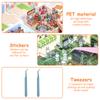 16Pcs Scenes Cartoon Landscape Sticker Book Forest Village DIY 3D Sticker Cabin Scene Pocket Birthday Gift for Kid Child Student