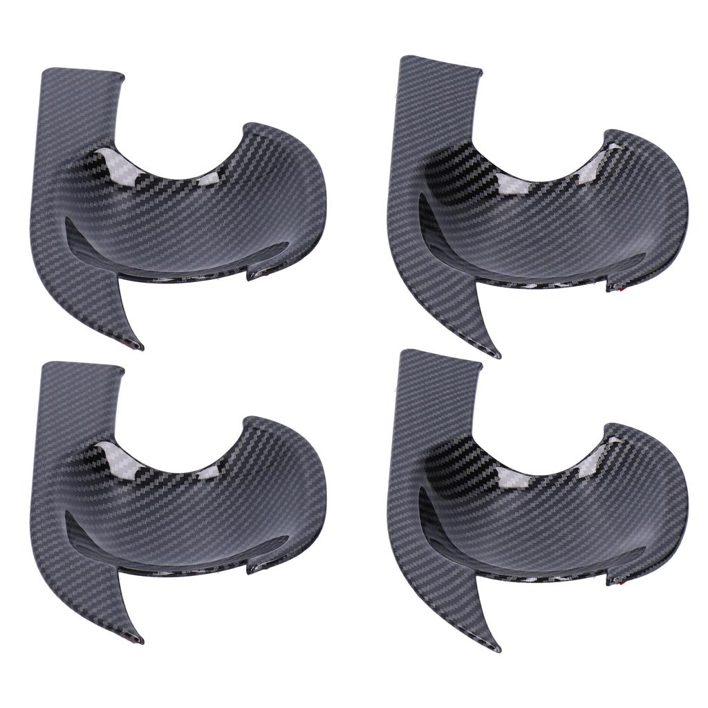 Car Door Handle Bowl Cup Cover Trim Carbon Fiber Style Decor Fit for RAV4 20192021