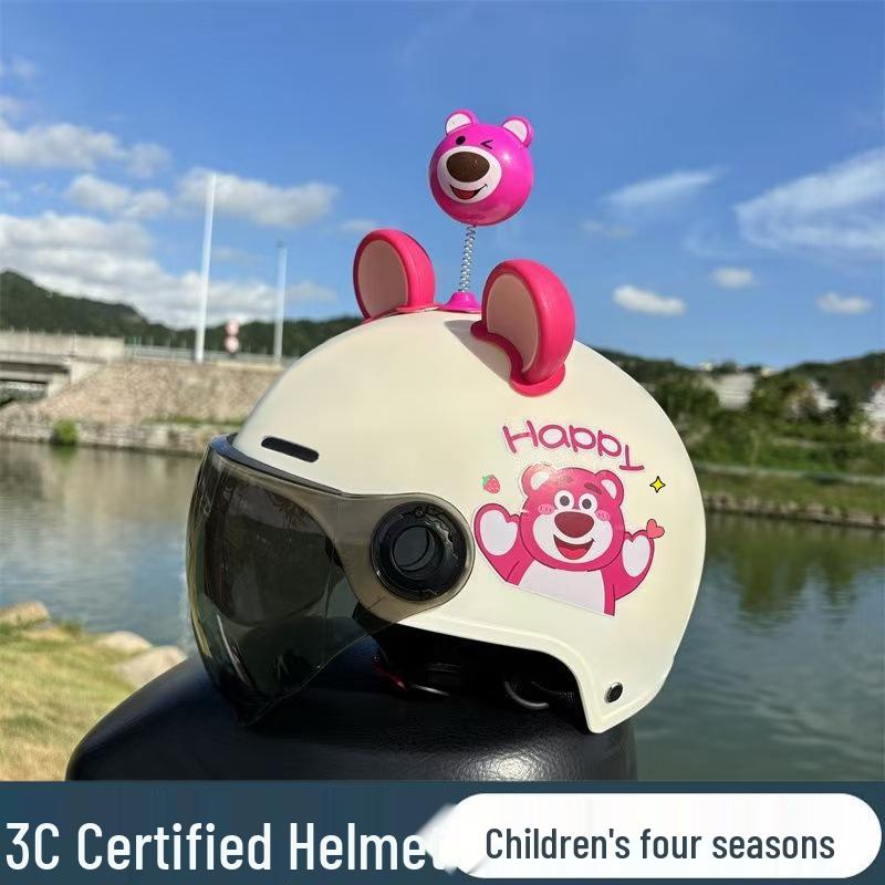 3C Standard Kids' Electric Vehicle Helmet: Lightweight, Cute, Sun-Protective for Boys & Girls
