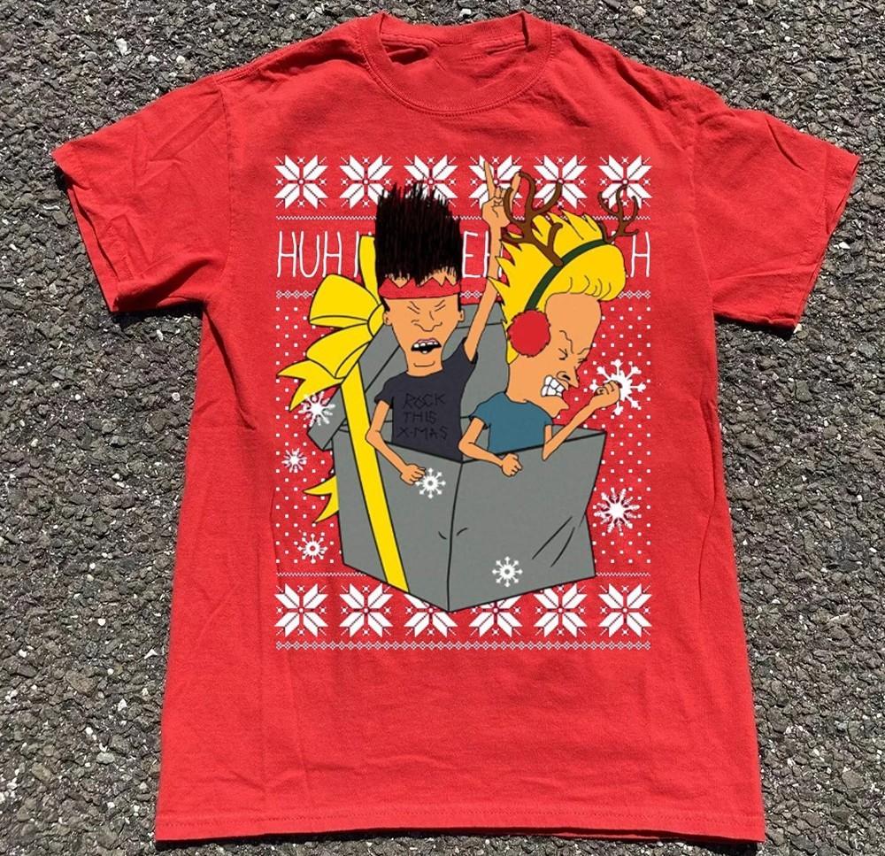 Retro Beavis and Butthead ugly christmas Tour Unisex All Size Shirt 22D262 XXXXL