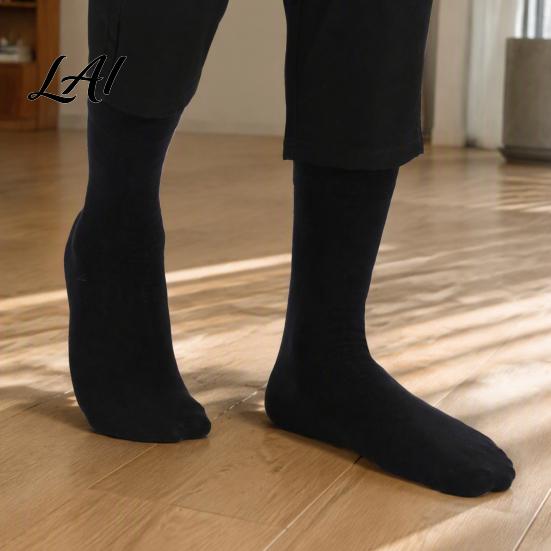 Soft Combed Cotton Footwear Men's Dress Socks Comfortable Crew Sock Solid Striped Plaid Dotted Breathable Business Socks Long Large for