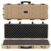 Hard Rifle Case, Lockable Rifle Case with Pre-cut Foams, 1016 Mm Gun Storage with Wheels, IP67 Waterproof & Dustproof Movable Large Pistol Storage for