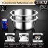 304 Stainless Steel Kitchen Basin, 24cm