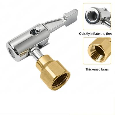 Leak Proof Tire Inflation Adapter with Replaceable Valves Core Specifically Designed for Truck Bus Double Wheel Systems