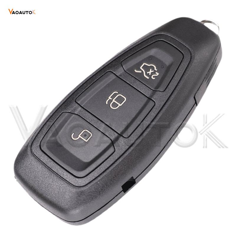 Intelligenter Fernbedienungsschlüssel für Ford Focus Kuga Fiesta C-Max Mondeo B-Max 3 Tasten Keyless Proximity 433MHz ID83 49 Chip HU101 Klinge