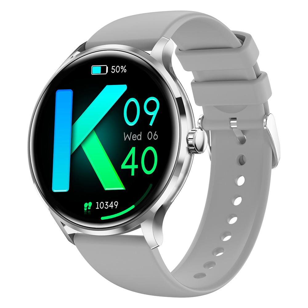 

QS80 1,39-дюймовий ультратонкий смарт-годинник з підтримкою дзвінків по Bluetooth, моніторингом кисню в крові та здоров я, спортивний годинник Silver+Grey