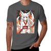 Kitsune Tshirt Casual Loose Short Sleeve Tee For Unisex