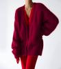 2025 Trending Women's Imitation Mink Cardigan - Loose, Soft, Long-Sleeved Knitted Sweater for Spring & Autumn