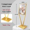 Champagne Gold Stainless Steel Floor-standing Display Stand