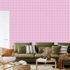 Geometric rhombus wallpaper powder pink, white and purple 50x1000
