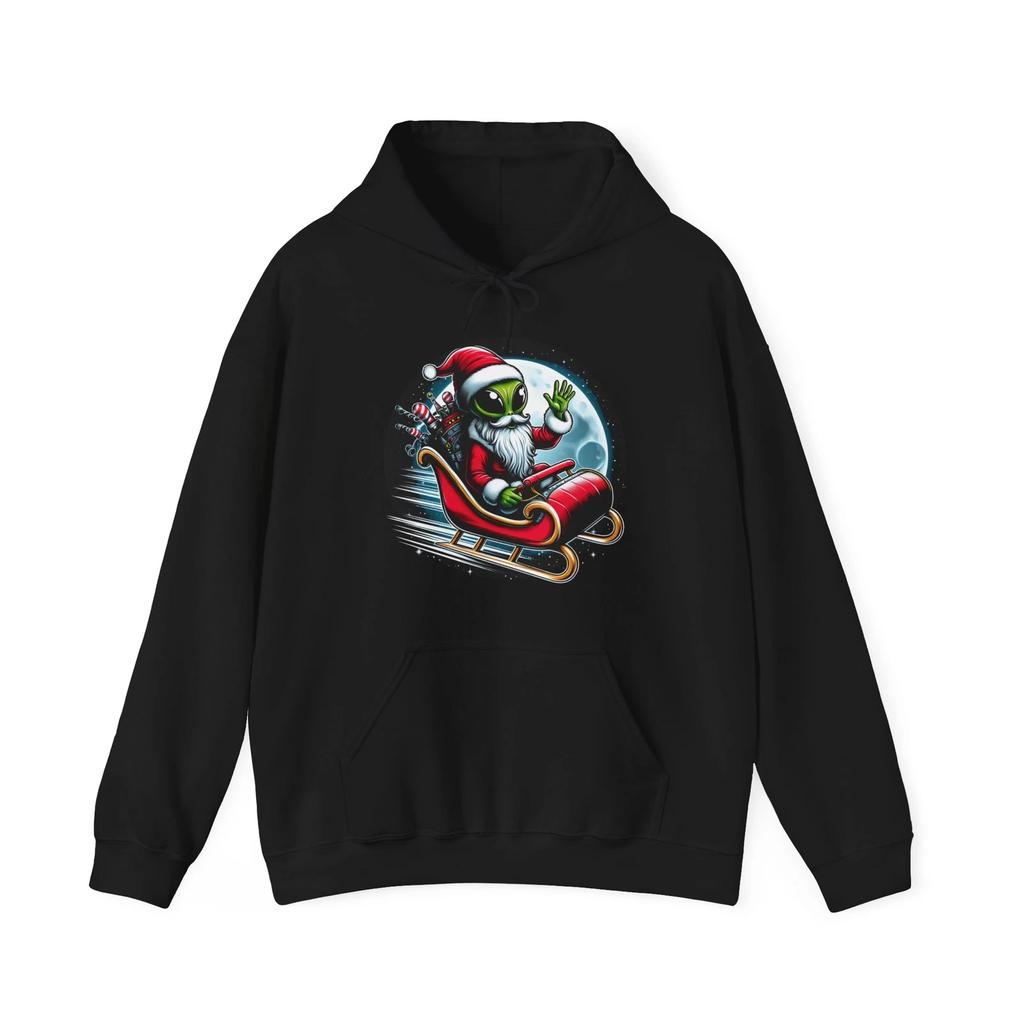 Deep Space Santa Alien Graphic Hoodie