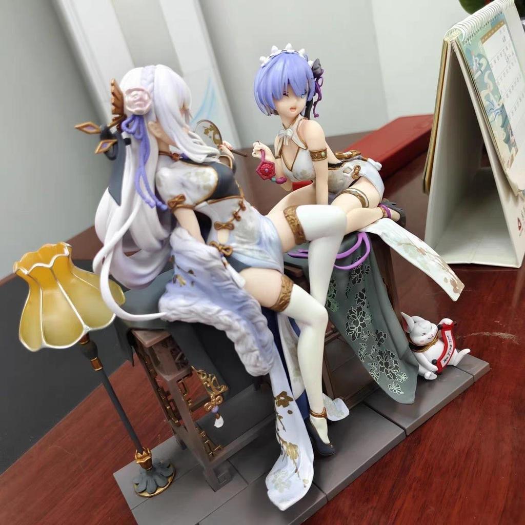 Re:Zero -Starting Life in Another World- Emilia Rem - Cheongsam - Anime Girl Model Figurine Ornament Gift