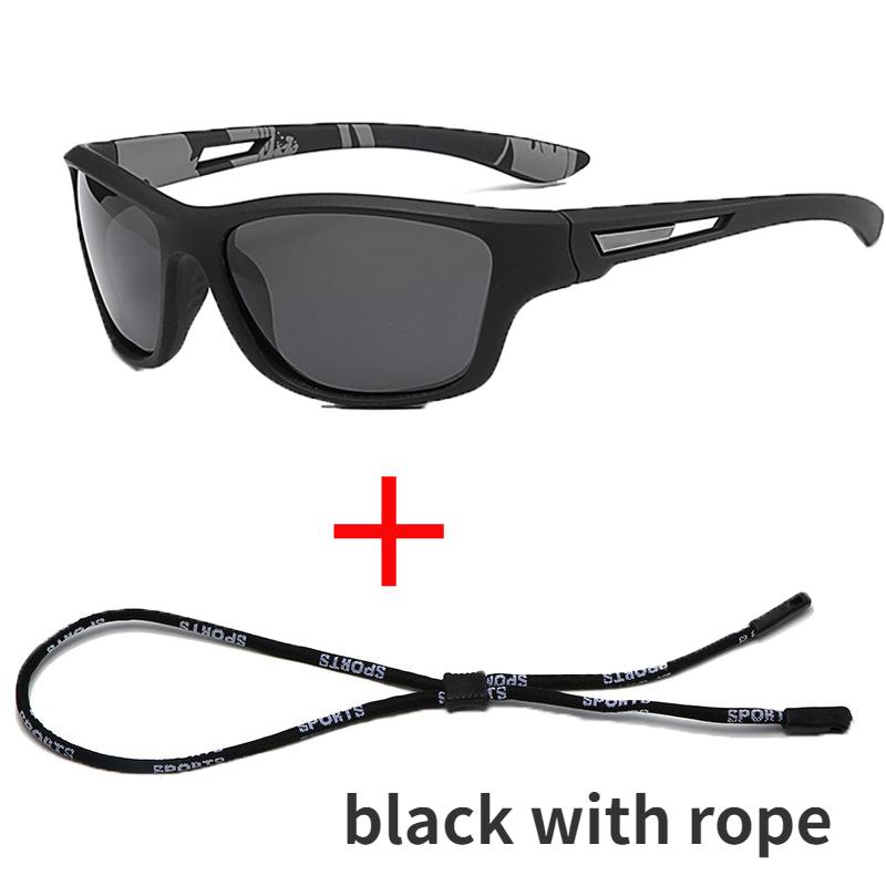 

С ВЕРЕВКОЙ модные мужские поляризационные солнцезащитные очки очки для вождения и верховой езды солнцезащитные очки UV400 спортивные солнцезащитные очки на открытом воздухе POLARIZED