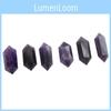 Impressive Natural Purple Amethyst Quartz Crystal Point Wand Obelisk Healing Tower 4cm
