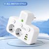 EU Wall Plug 1 to Multiple Sockets Multitap – USB & Type-C Ports, No Cord, 2500W Max