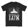 Singer Rosalia LUX Text TShirt for Unisex Funny Cotton Tee Shirt Round Neck Short Sleeve T Shirt Printing Clothing