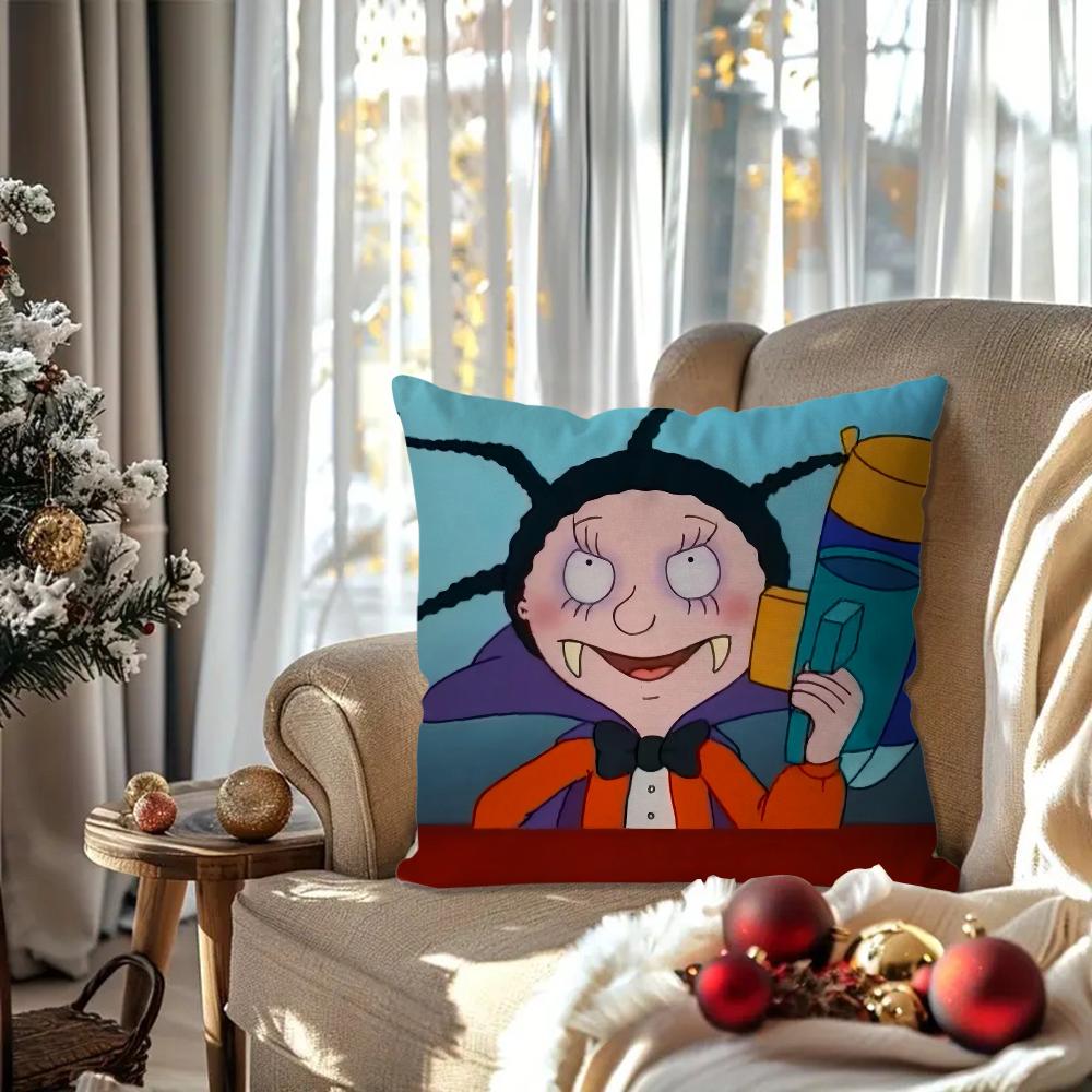 M-Mona the V-Vampire animated series Pillow Case Square Pillow Bedroom Sofa Leisure ComfortCar Living Room Home Decoration 40X40
