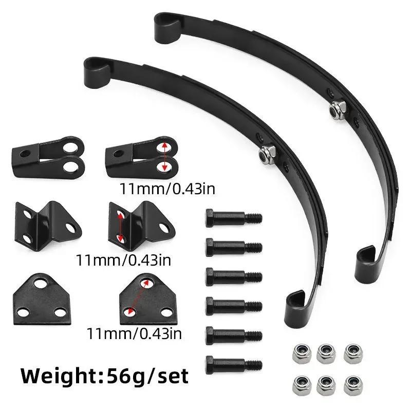 Steel Leaf Spring Suspension Bar Set for 1/14 Tamiya Tractor Truck Trailer Cargo Tow Upgrade Parts
