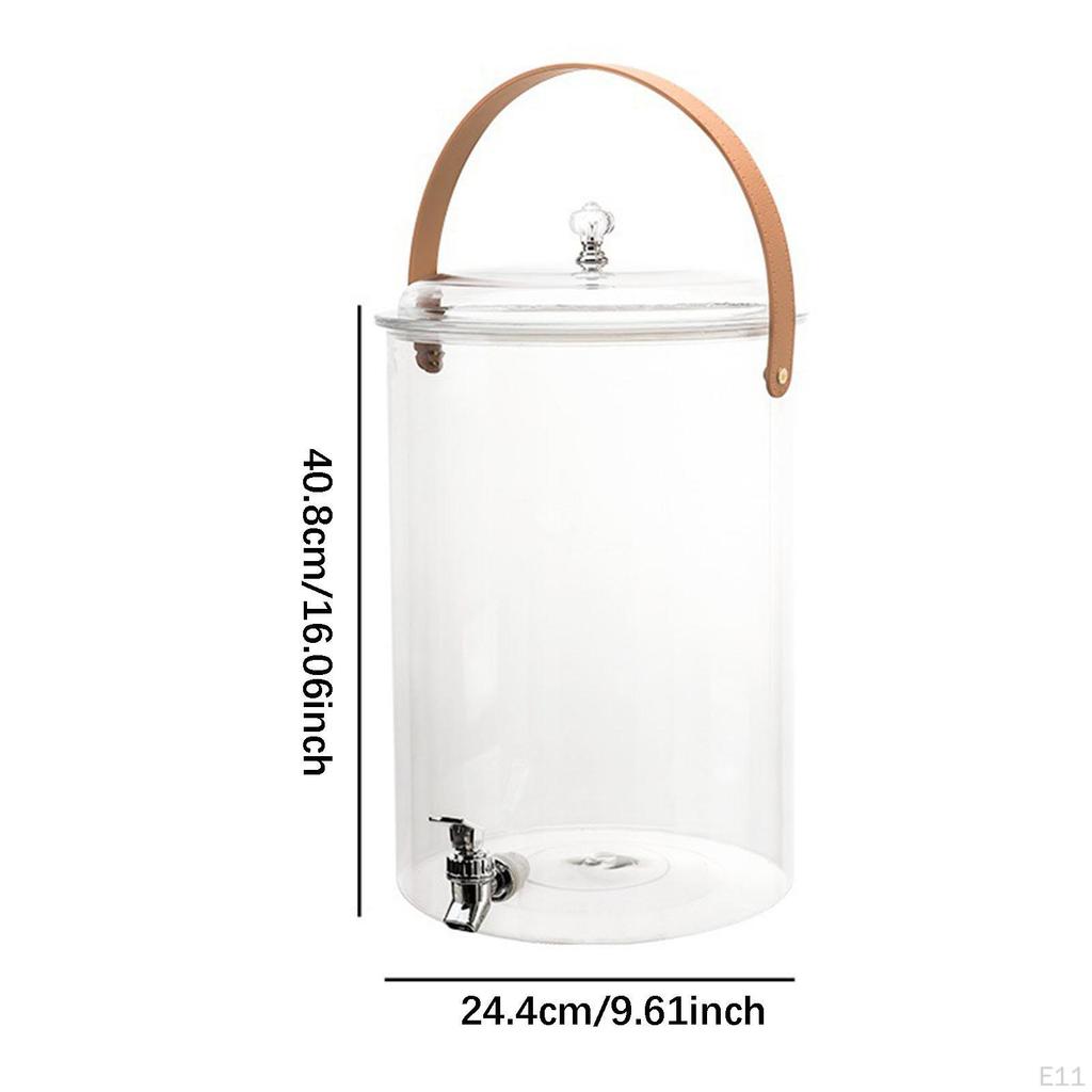 Beverage Dispenser, Barrel with Handle And Closure, Functional Leak, Made of PP, for
