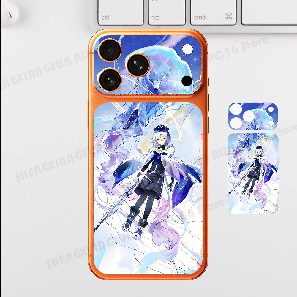 Game A-Arknights M-Mizuki For IPhone 17 Pro ProMax Full Back Cover Decal Wrap Skin Rear Protective Sticker Film