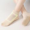 Women's Low Cut Non Slip Socks for Indoor Use Breathable Sweat Absorbent Yoga Socks with Grip Bottom for Exercise and Daily Wear