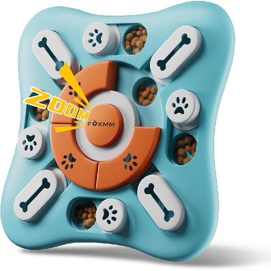 Interactive Dog Treat Puzzle Toys for IQ Training & Mental Stimulating,Fun Slow Feeder,Large Medium Small Dogs Enrichment Toys with Squeak Design