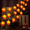 Halloween Thanksgiving LED String Lights: Pumpkins & Maple Leaves