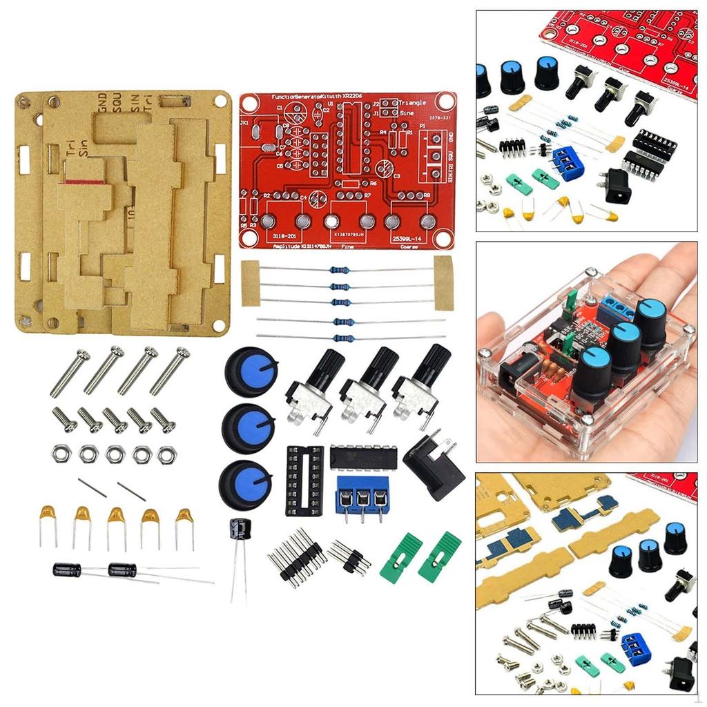 High Precision Function Signal Generator,1 Hz-1 MHz Adjustable Frequency Amplitude for Professionals