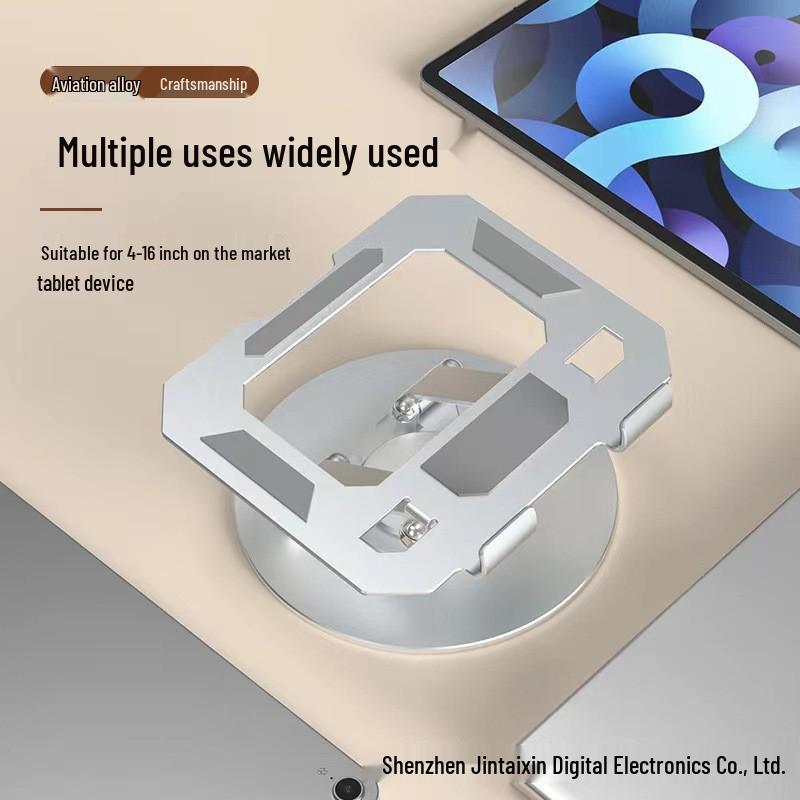 Adjustable Folding Phone & Tablet Holder for Desktops and Bedside Streaming P2 Black