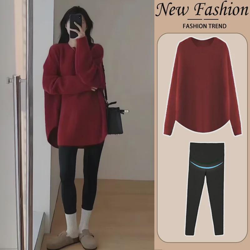 Umstandsmode Herbst 2024: Kleine Strickpullover-Oberteile für den Winter