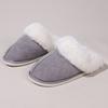 Cross-border Wholesale Fluffy Slippers Women's Autumn and Winter Warm Thick-bottomed Plush Slippers Home Indoor Cotton Slippers Men