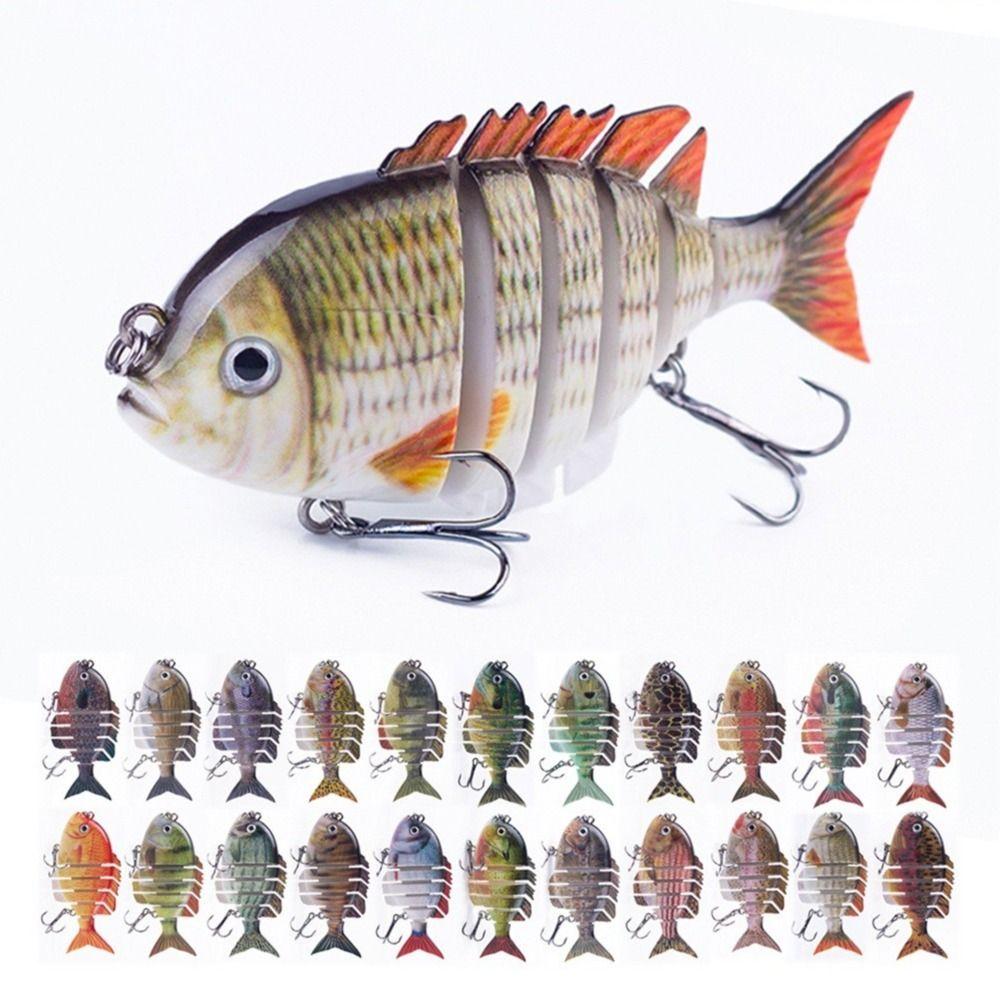 

8см/14г Багатосекційні тверді приманки Повільно тонучі приманки для лову баса Набір для морської риболовлі 10
