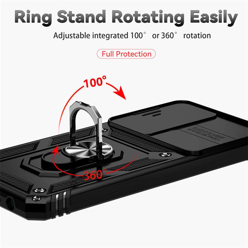 For Samsung Galaxy M33 M53 M23 5G Case Slide Camera Lens Funda For Samsung M13 4G M 23 33 53 Magnetic Ring Holder Protect Cover