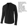 Spring Autumn Men Shirt Lace-up Stand Collar Long Sleeves Solid Color Loose Retro Medieval Mid Length Casual Cosplay Performance Top
