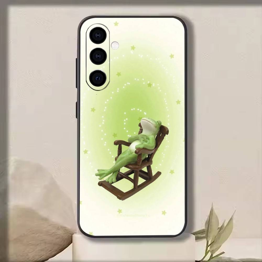 

Funny Frogs Phone Case For Samsung Galaxy A73,A72,A71,A70,A53,A52,A51,Others Soft Black Cover Samsung a12