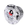For Harley Sportster XL 1200 883 X48 Dyna Aluminum Fuel Gas Tank Cover Cap 3D Chrome Skull Red Eyes Style