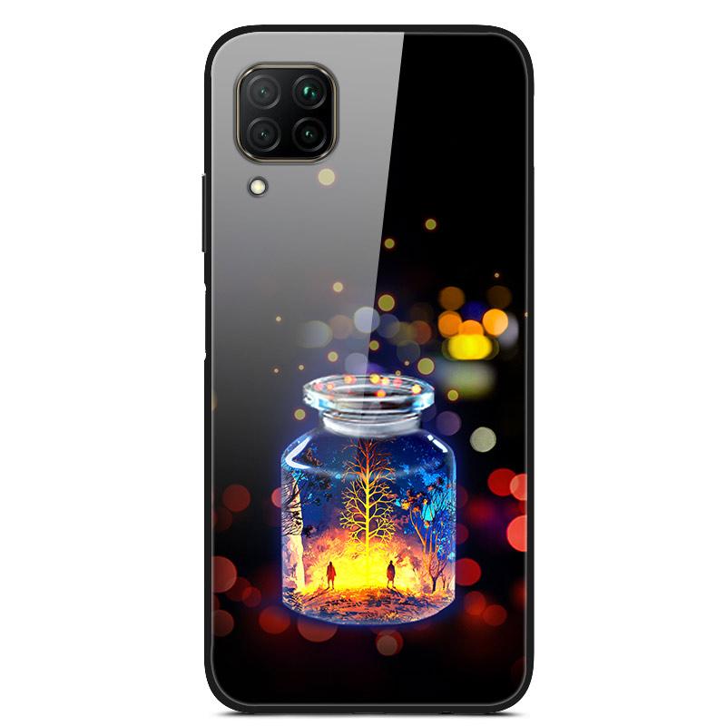 Luxury Cover Case for Huawei P40 Lite Tempered Glass Cover for Huawei P40 Lite E Phone Case for Huawei P 40 Lite Coque P40Lite E