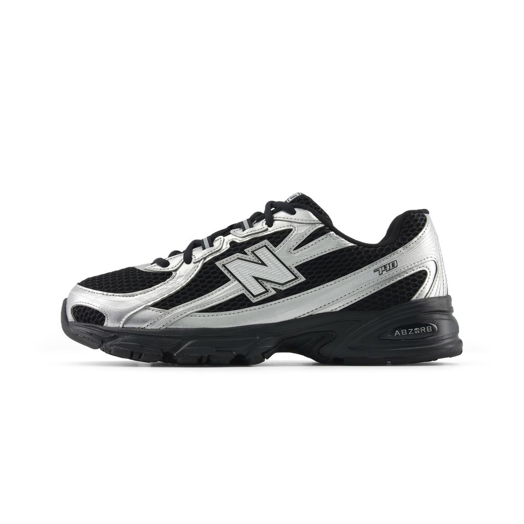 New Balance NB 740 Chunky Sneakers Unisex Silver Black