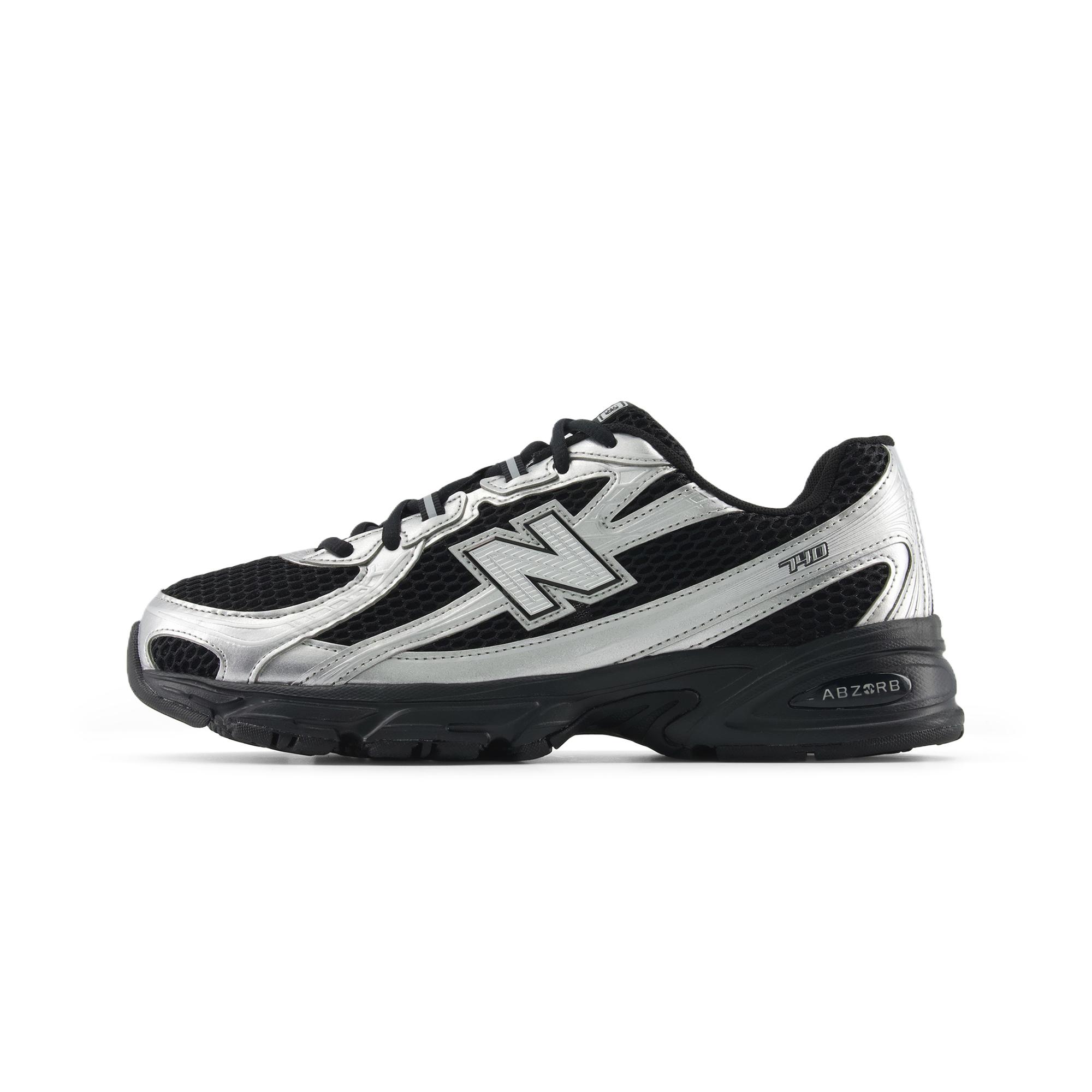 New Balance NB 740 Массивные кроссовки Унисекс Серебристый Черный 37.5