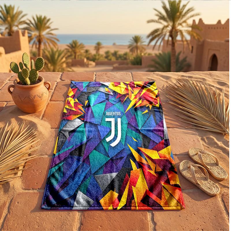 Juventus FC Druck Mikrofaser Strandtuch Schnelltrocknend Saugfähig Großes Handtuch für Strand Schwimmen Reisen