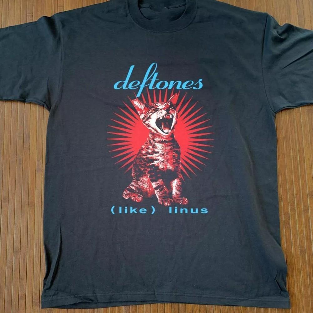Deftones band Like Linus My Cat Black Short Sleeve Unisex Shirt S5XL Unisex T-Shirt XXXXL